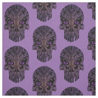 Filigree Skull in Shades of Purple