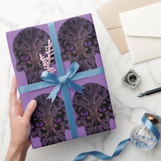Filigree Skull in Shades of Purple