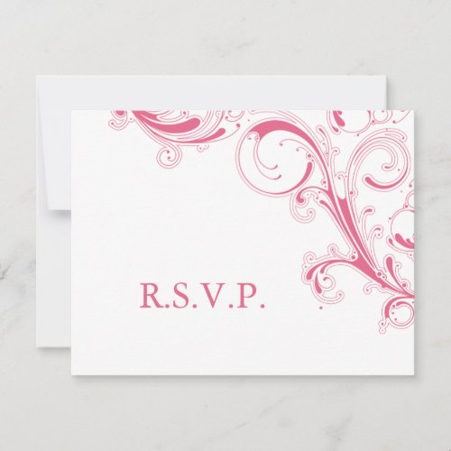 Filigree Swirl Pink RSVP