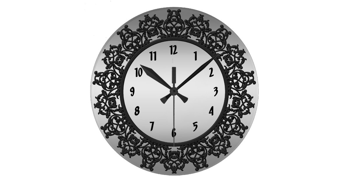 Filigree Wall Clock | Zazzle