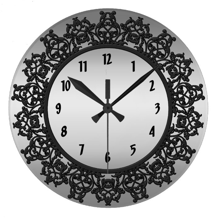 Filigree Wall Clock | Zazzle.com