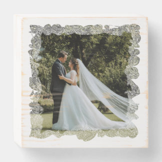 Filigree wooden box sign