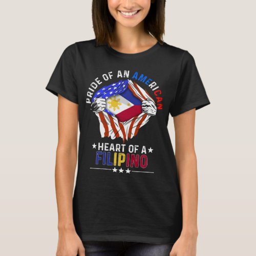 Filipina American Foreign Phillipines Flag T_Shirt