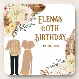 Filipiniana Theme Hard plastic coaster