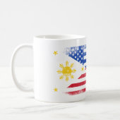 Filipino American Flag   Philippines and USA Coffee Mug (Left)