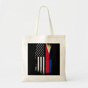 Filipino American Flag Pride Philippines Tote Bag