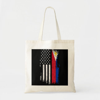 Filipino American Flag Pride Philippines Tote Bag