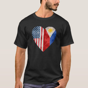 Filipino American Philippines Flag American Filipi T-Shirt