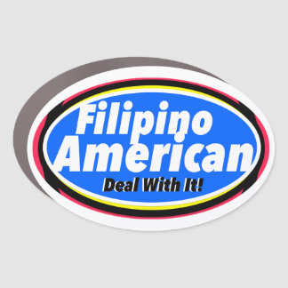 Filipino American Print Novelty Car Magnet
