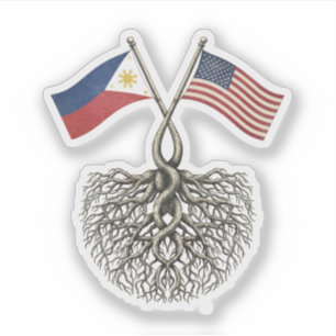 Filipino-American Sticker