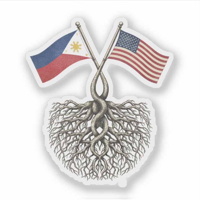 Filipino-American Sticker (Front)