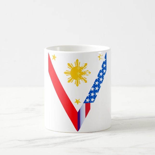 Filipino American V Mug (Center)