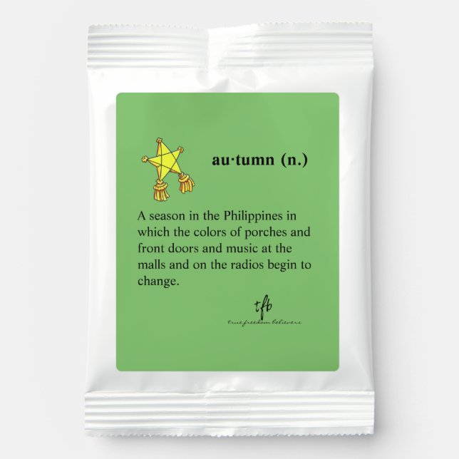 Filipino Autumn Hot Chocolate Drink Mix (Front)