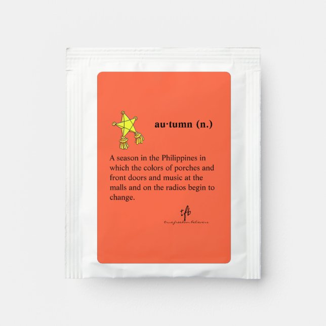 Filipino Autumn Tea Bag Drink Mix (Front)