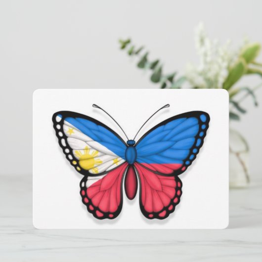 Filipino Butterfly Flag (Standing Front)