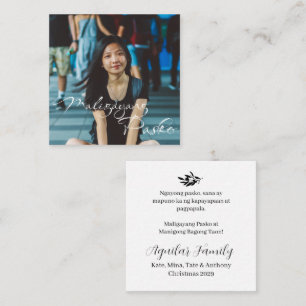 Filipino Christmas Maligayang Pasko Note Card