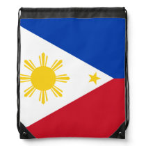 Filipino flag drawstring bag Filipino flag drawstring bag