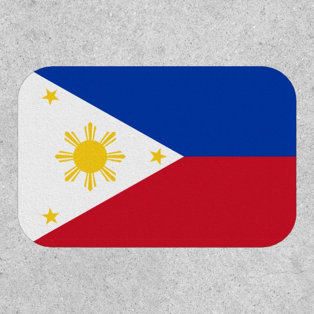 Filipino Flag, Flag of the Philippines Patch (Front)