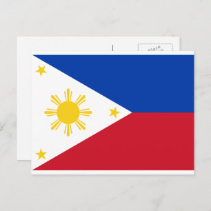 Filipino Flag, Flag of the Philippines Postcard