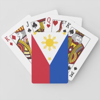 Filipino Flag Playing Cards by maxiharmony at Zazzle