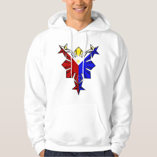 Filipino Flag Sun and Stars Hoody