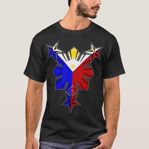 Filipino Flag Sun and Stars T_Shirt