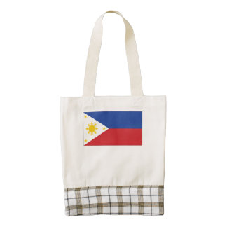 Filipino Flag Zazzle HEART Tote Bag