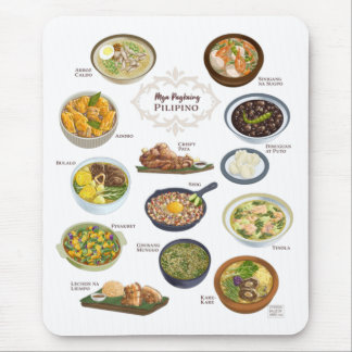 Filipino Food / Dishes / Cusine Mouse Pad