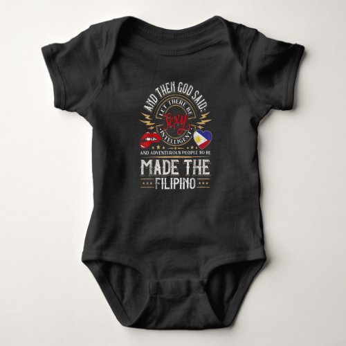 Filipino Funny Quote Baby Bodysuit