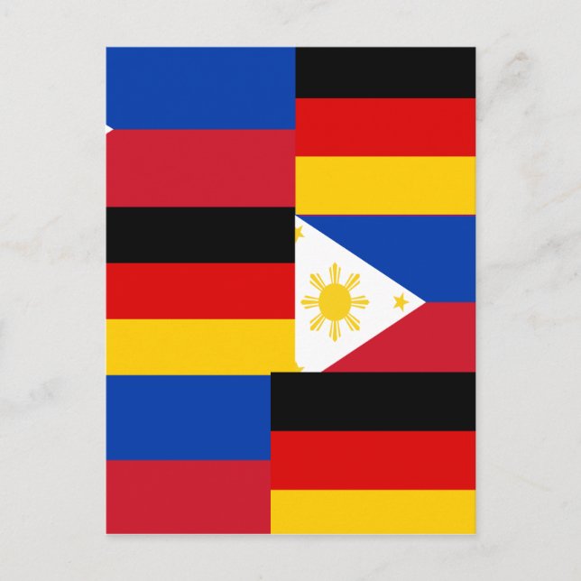 FILIPINO-GERMAN POSTCARD (Front)