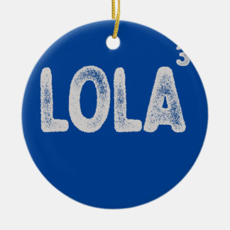 Filipino Grandma Of Three Funny Lola Womens Ceramic Ornament