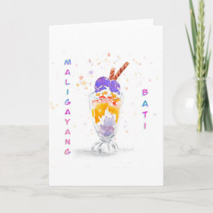 Filipino Halo Halo Birthday Greeting Card