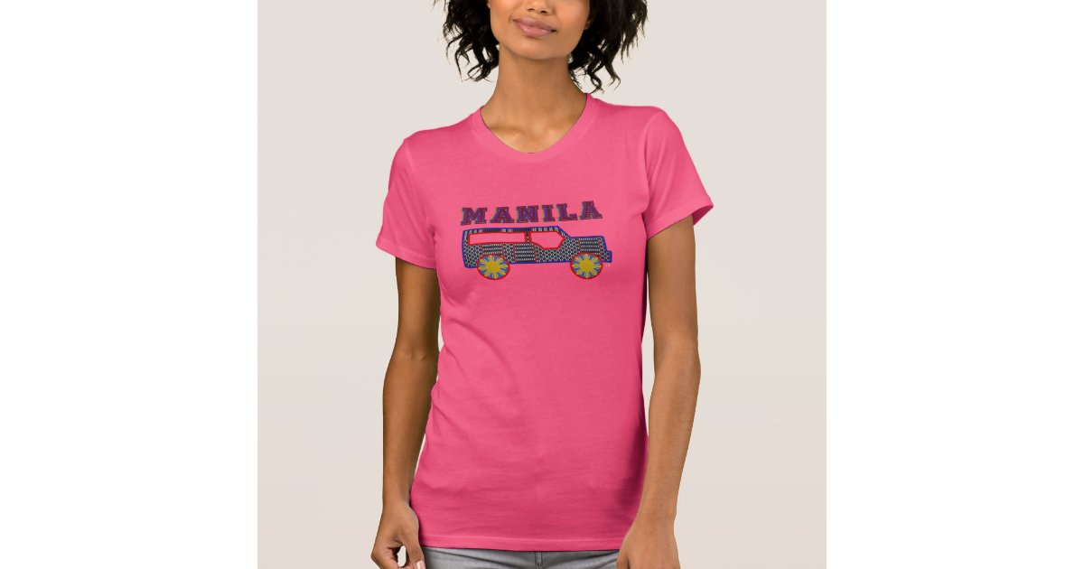 Filipino Jeepney Philippine Weaved Mat Banig T Shirt Zazzle Com