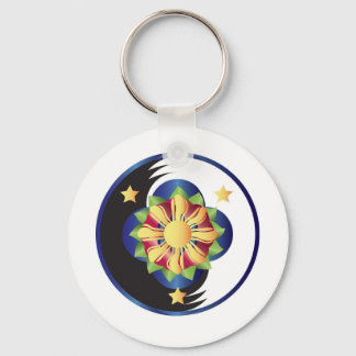 Filipino Lotus Flower Mandala Keychain