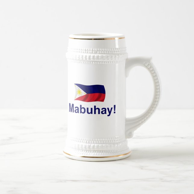 Filipino Mabuhay! Beer Stein (Right)
