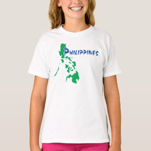 Filipino Map of the Philippines on a T-Shirt