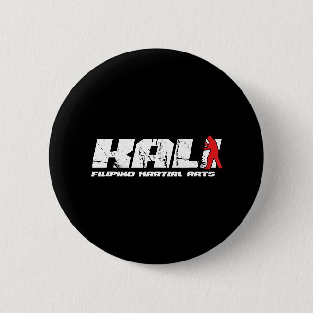 Filipino Martial Arts MMA Fighter Kali Arnis Button (Front)