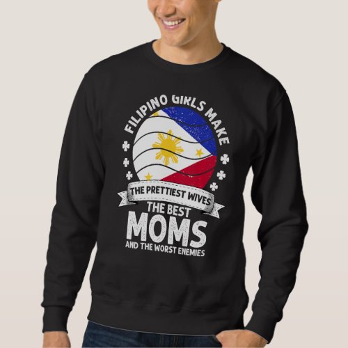 Filipino Mom Phillipines Mothers Day Mama Filipino Sweatshirt