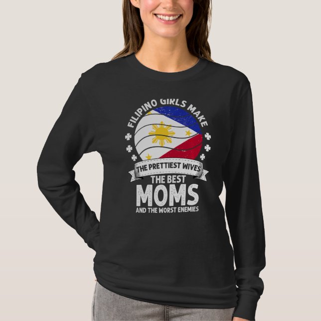Filipino Mom Phillipines Mothers Day Mama Filipino T-Shirt (Front)