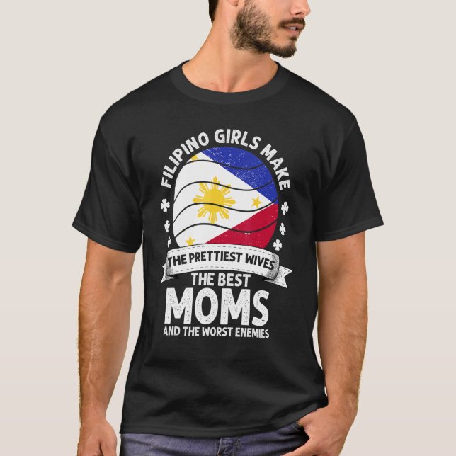 Filipino Mom Phillipines Mothers Day Mama Filipino T-Shirt (Front)