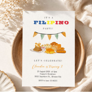 Filipino Party Invitation Filipino Birthday Dinner