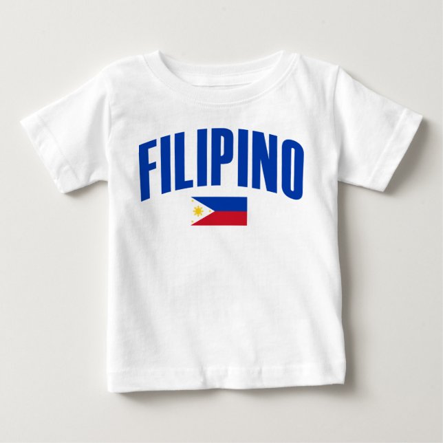 Filipino Philippine Flag Baby T-Shirt (Front)