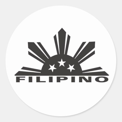 Filipino Pinoy Pride Classic Round Sticker