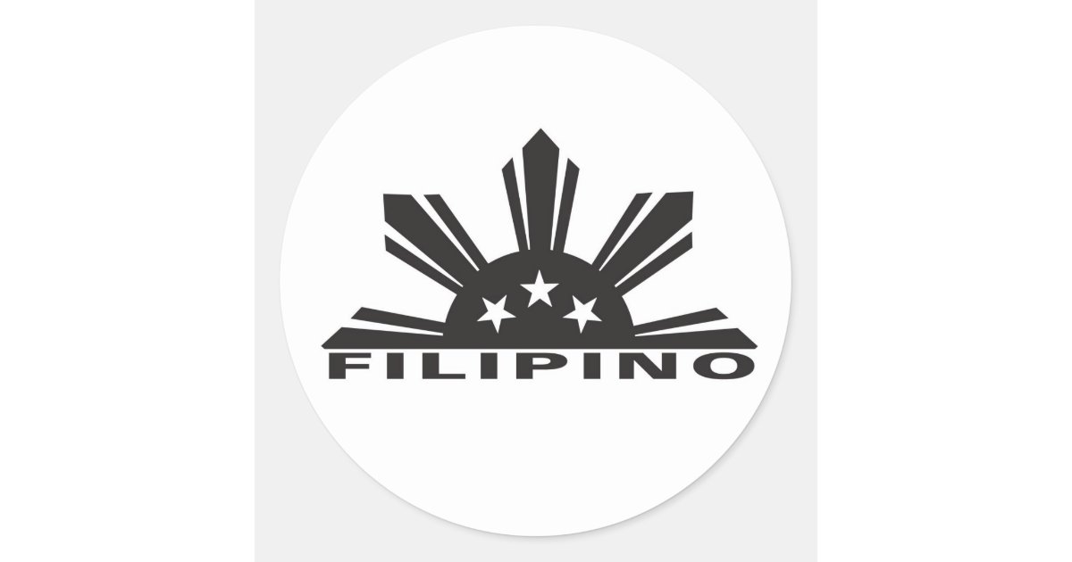 filipino flag black and white