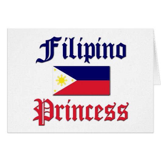 Filipino Princess Cards (Front Horizontal)