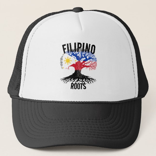 FILIPINO ROOTS TRUCKER HAT (Front)