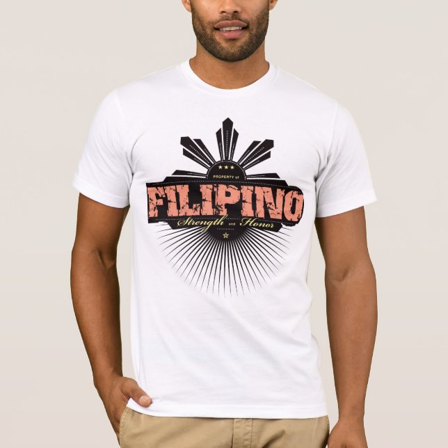 Filipino Strength and Ho  - Red T-Shirt (Front)