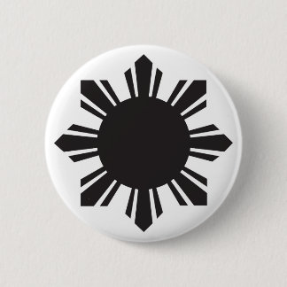 Filipino Sun - Black Button