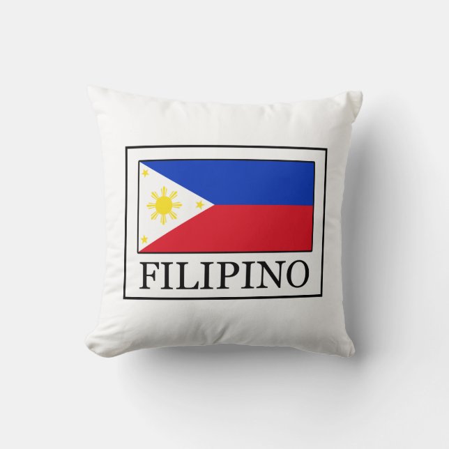 Filipino Throw Pillow (Front)