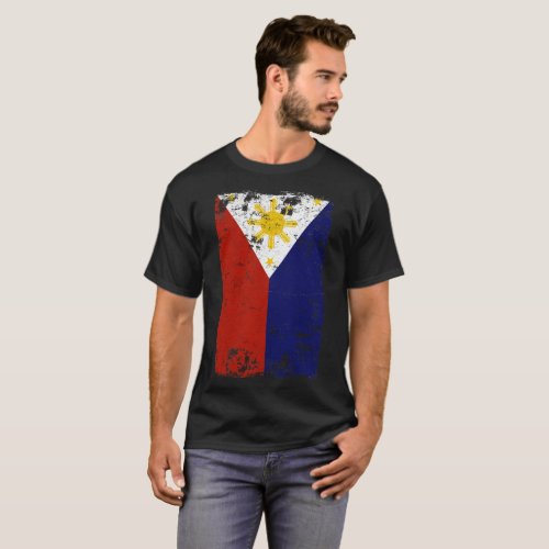 Filipino Vintage Distressed Philippines Flag T_Shirt